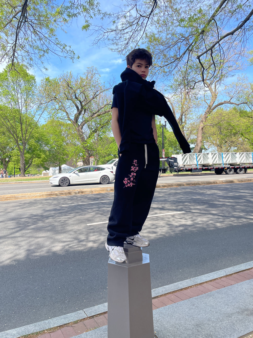 Cherry blossom sweat pants